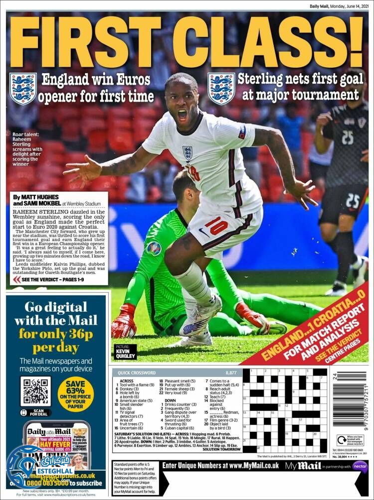 روزنامه ورزشی مایل اسپورت دوشنبه 24 خرداد 1400