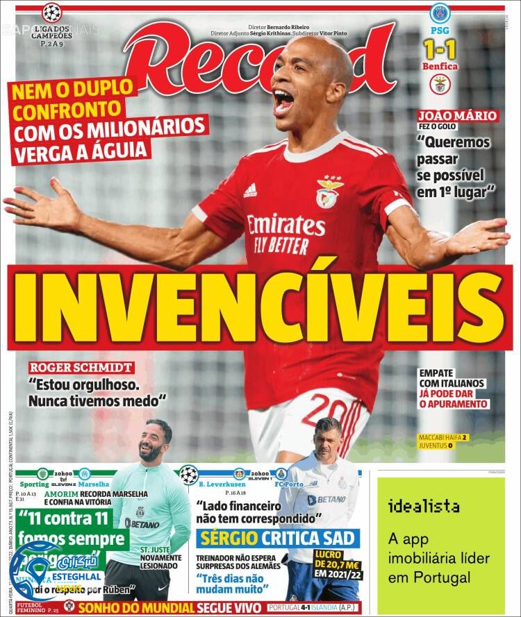 روزنامه ورزشی رکورد چهارشنبه 20 مهر 1401 