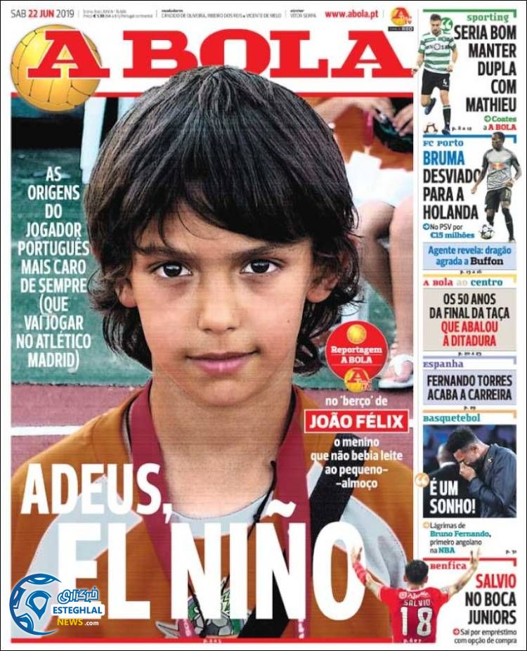 روزنامه ورزشی آبولا شنبه 1 تیر 1398