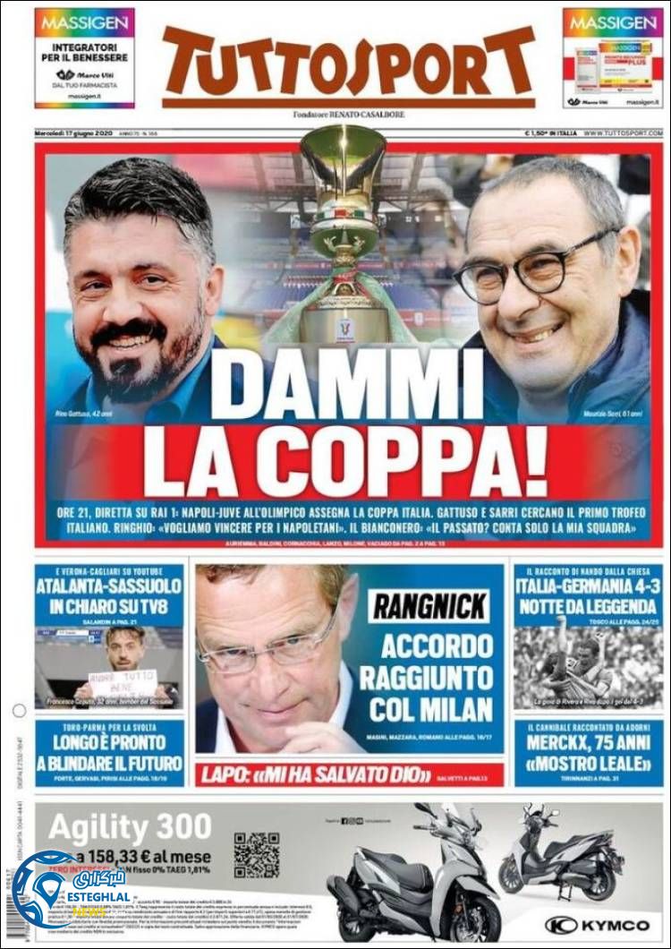 روزنامه ورزشی توتو اسپورت چهارشنبه 28 خرداد 1399