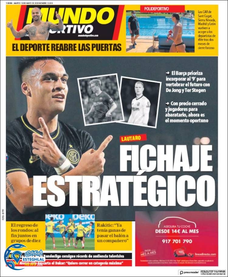 روزنامه ورزشی موندو دپورتیوو سه شنبه 30 اردیبهشت 1399