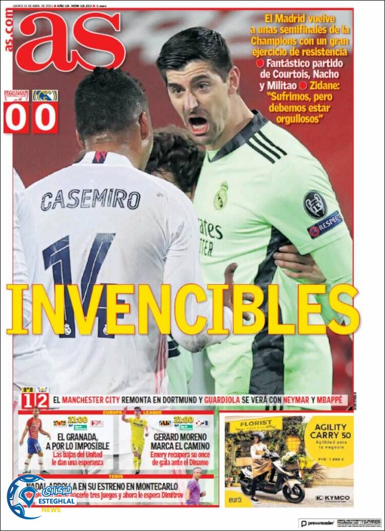 روزنامه ورزشی آ اس پنجشنبه 26 فروردین 1400