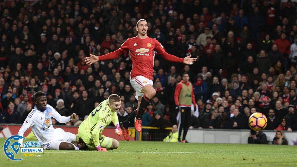 دیدار منچستریونایتد و ساندرلند هفته 18 لیگ برتر انگلیس