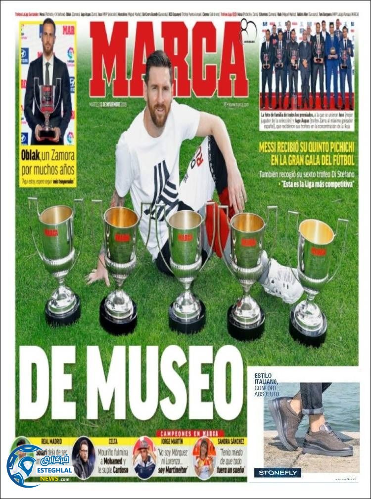 روزنامه ورزشی مارکا سه شنبه 22 آبان 1397