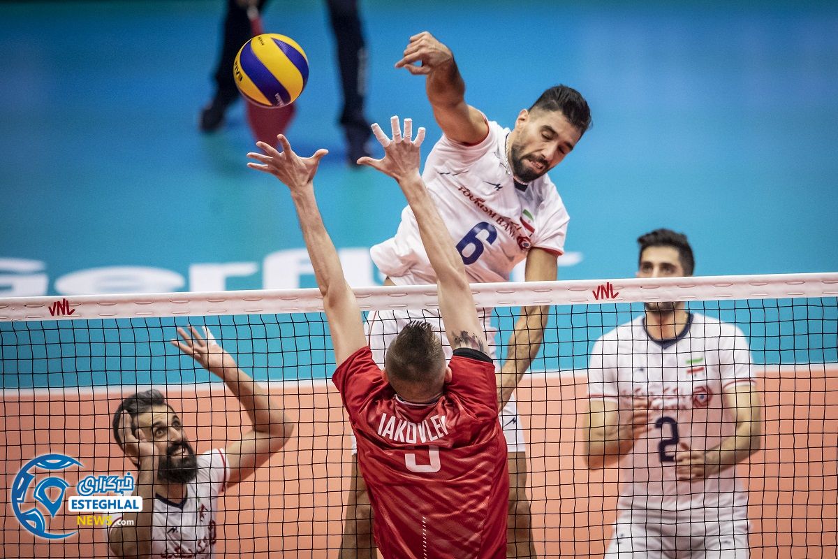 دیدار تیم های ملی والیبال ایران و روسیه