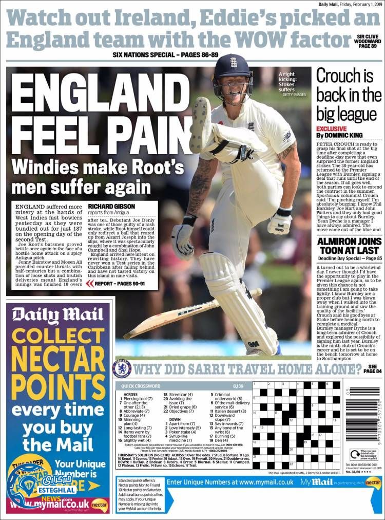 روزنامه ورزشی مایل اسپورت جمعه 12 بهمن 1397