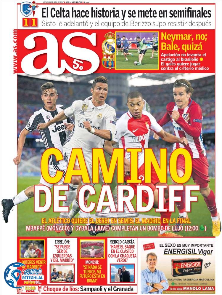 روزنامه های ورزشی جهان 1 اردیبهشت