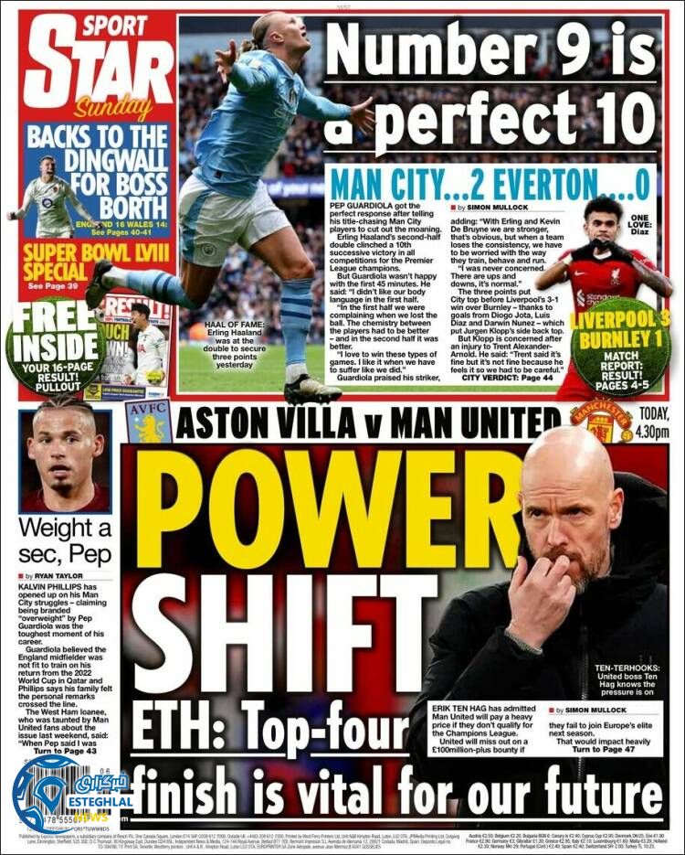 روزنامه ورزشی استار اسپورت یکشنبه 22 بهمن 1402 