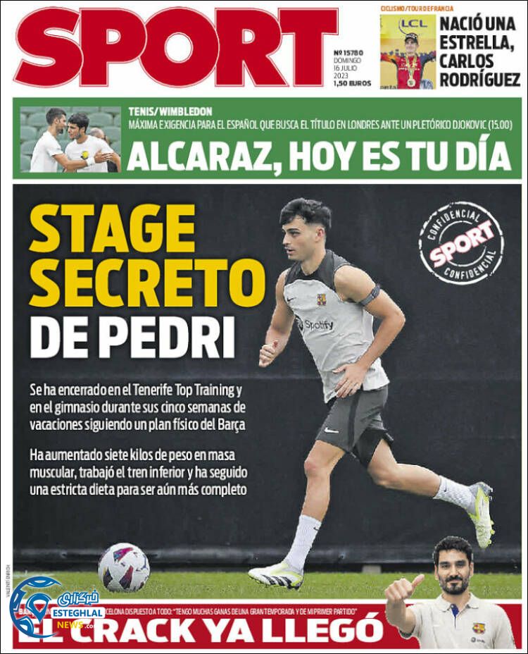 روزنامه  ورزشی اسپورت یکشنبه 25 تیر 1402 