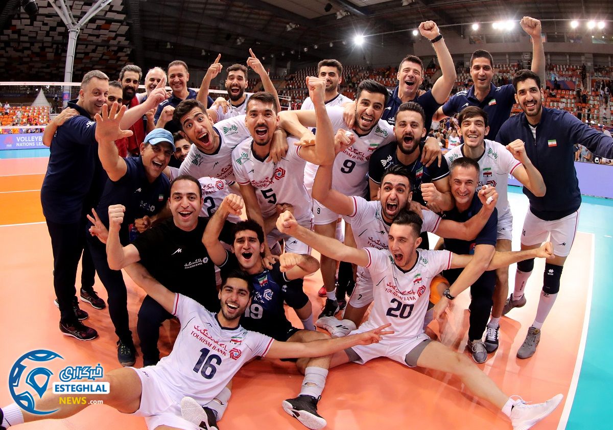 دیدار تیم های ملی والیبال ایران و صربستان