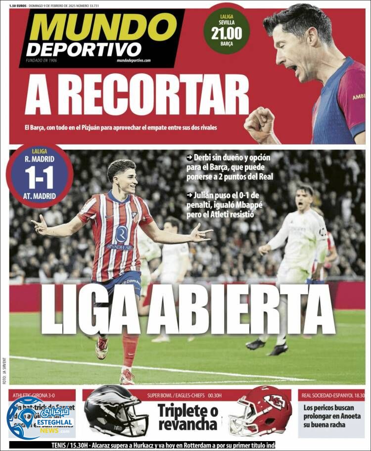 روزنامه  ورزشی موندو دپورتیوو یکشنبه 21 بهمن 1403 