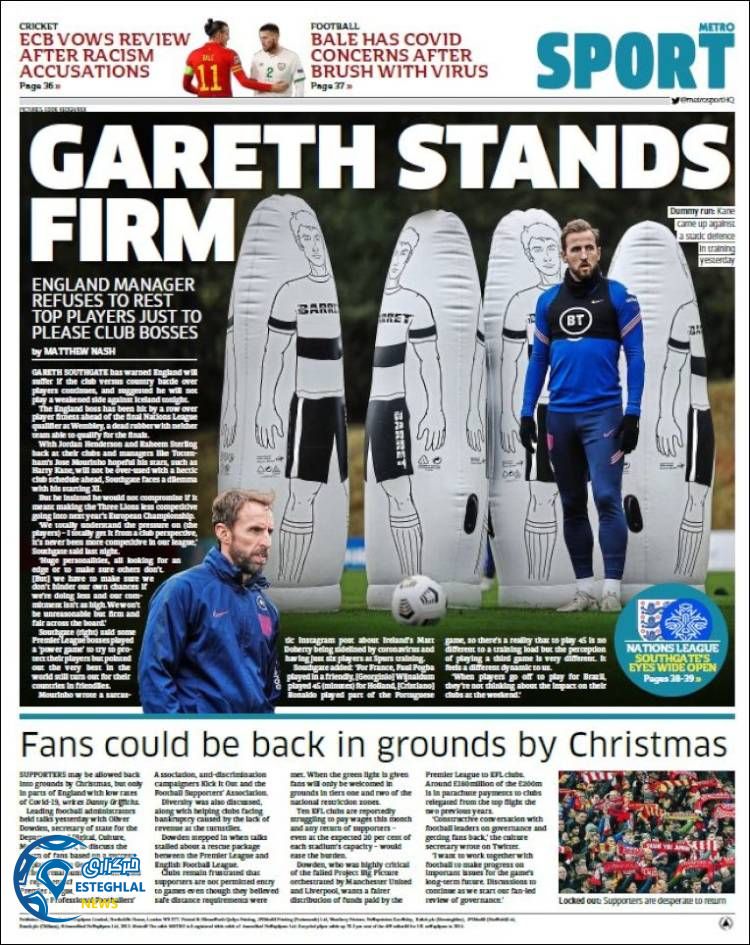 روزنامه ورزشی مترو اسپورت چهارشنبه 28 آبان 1399