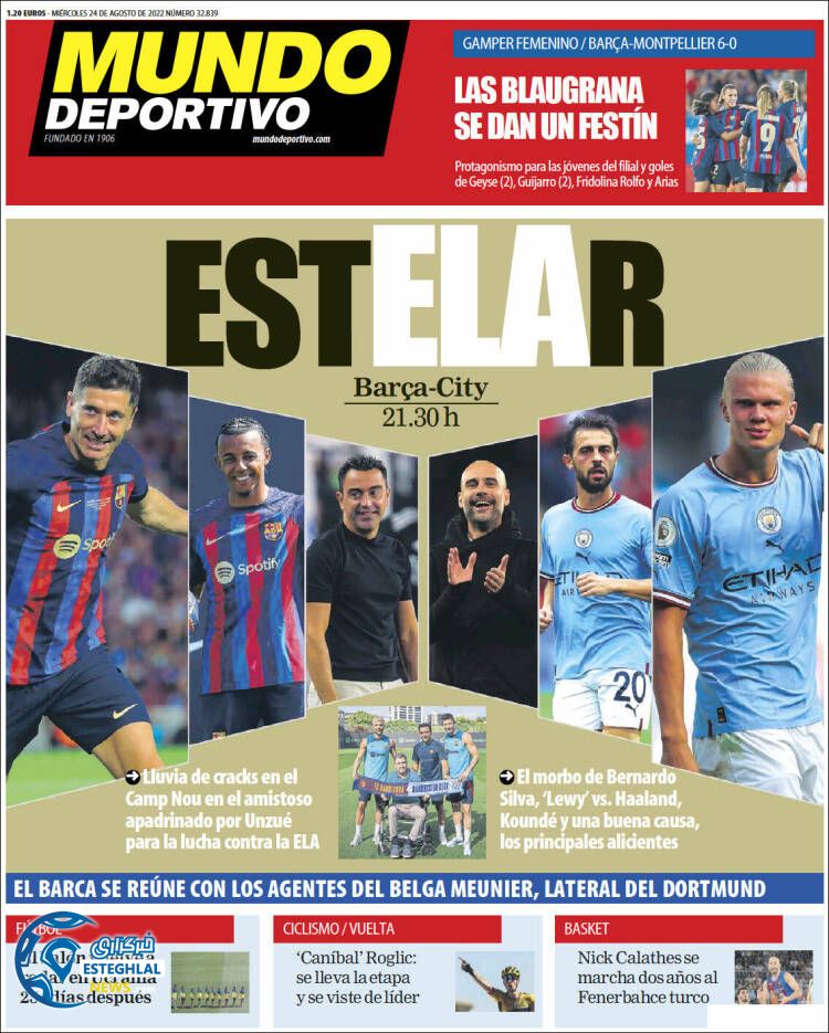 روزنامه ورزشی موندو دپورتیوو چهارشنبه 2 شهریور 1401