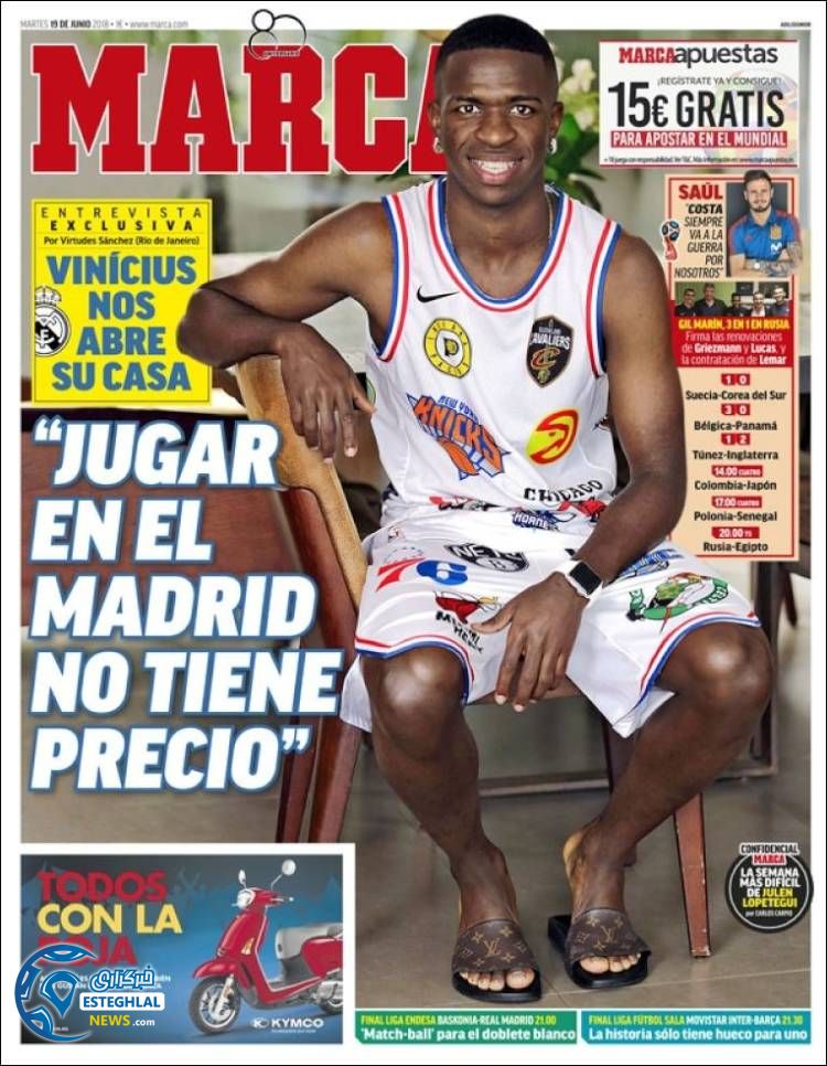 روزنامه مارکا سه شنبه 29 خرداد 1397