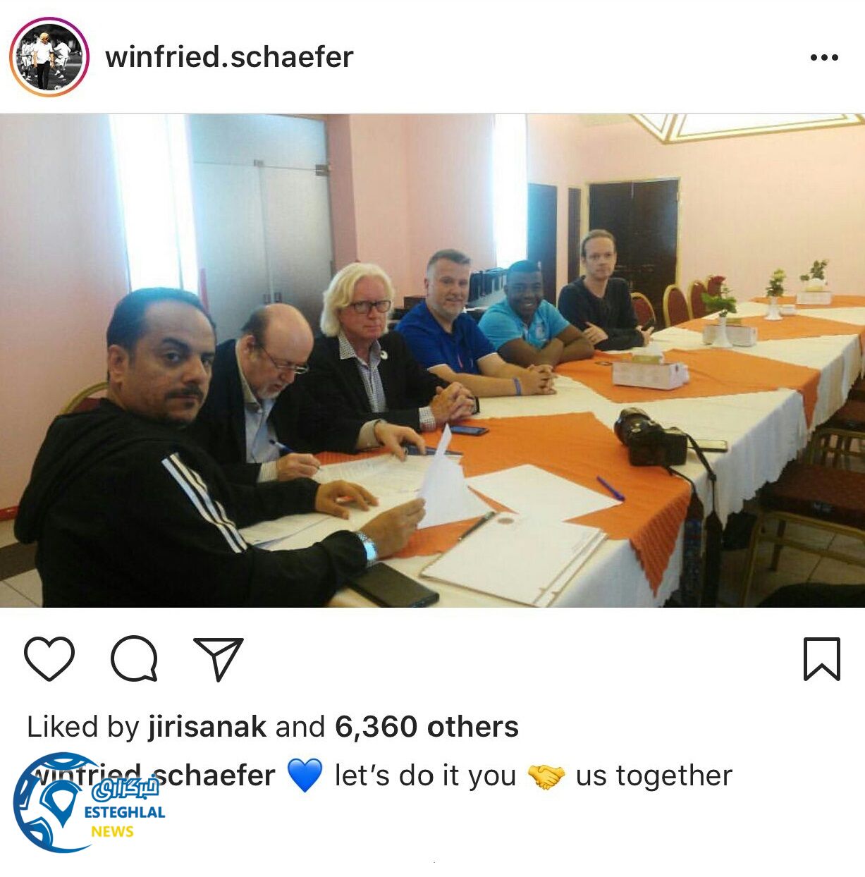 پست اینستاگرامی شفر پس از تمدید قرارداد