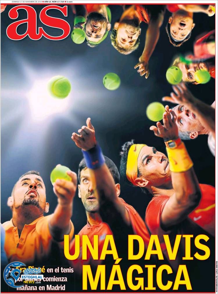 روزنامه ورزشی آاس یکشنبه 26 آبان 1398