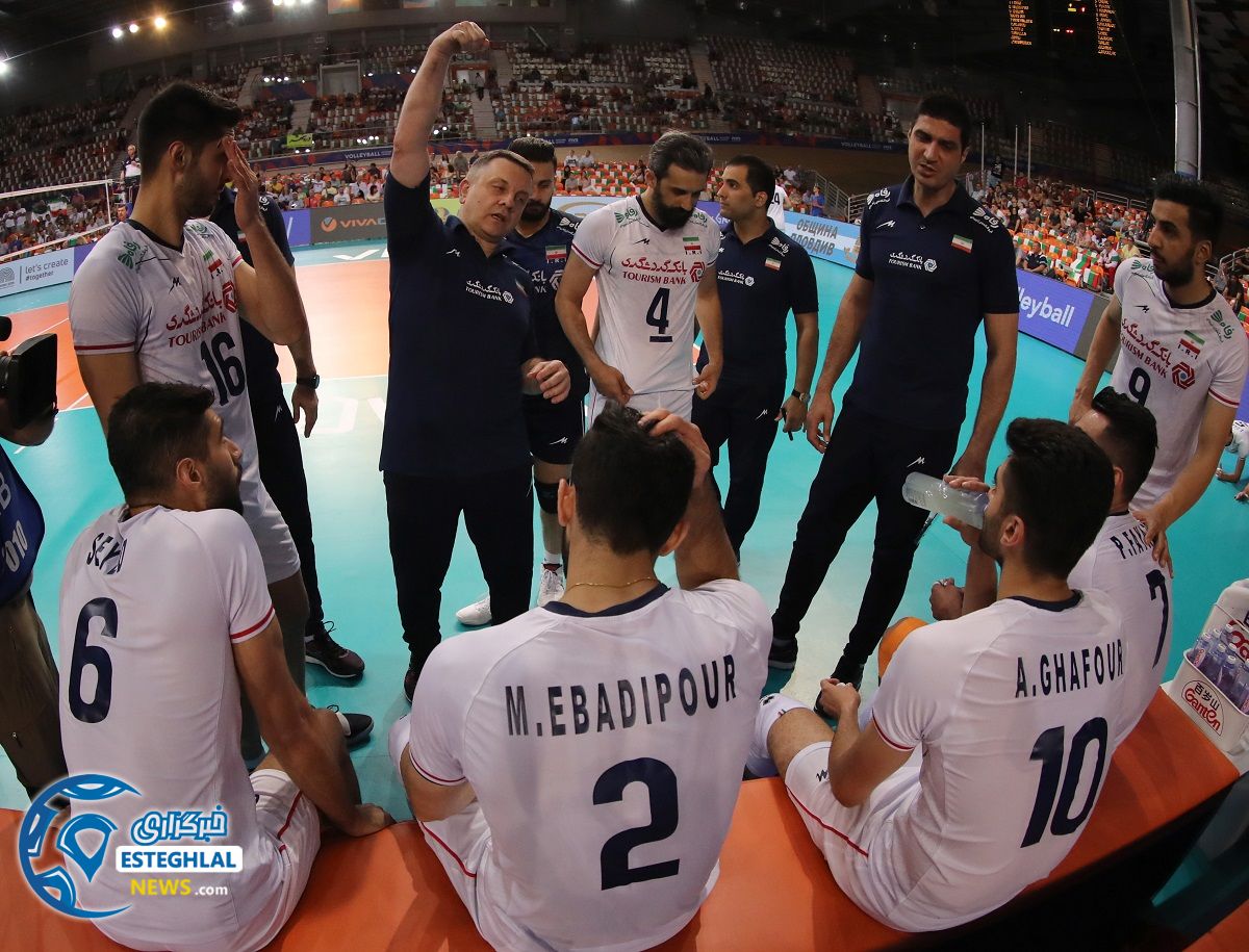 دیدار تیم های ملی والیبال ایران و صربستان