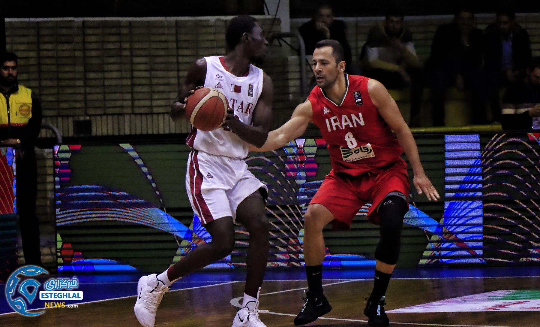دیدار تیم های ملی بسکتبال ایران و قطر