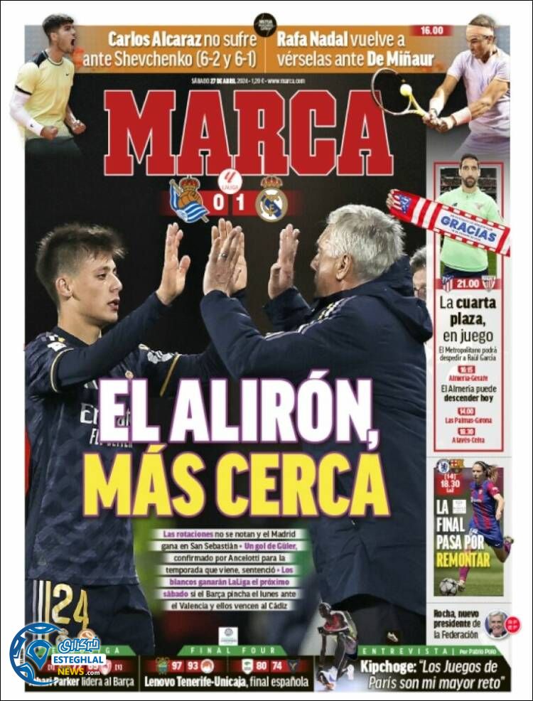 روزنامه ورزشی مارکا شنبه 8 اردیبهشت 1403 