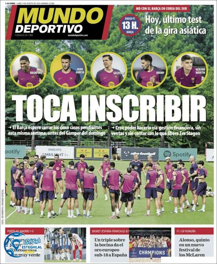 روزنامه ورزشی موندو دپورتیوو دوشنبه 13 مرداد 1404 