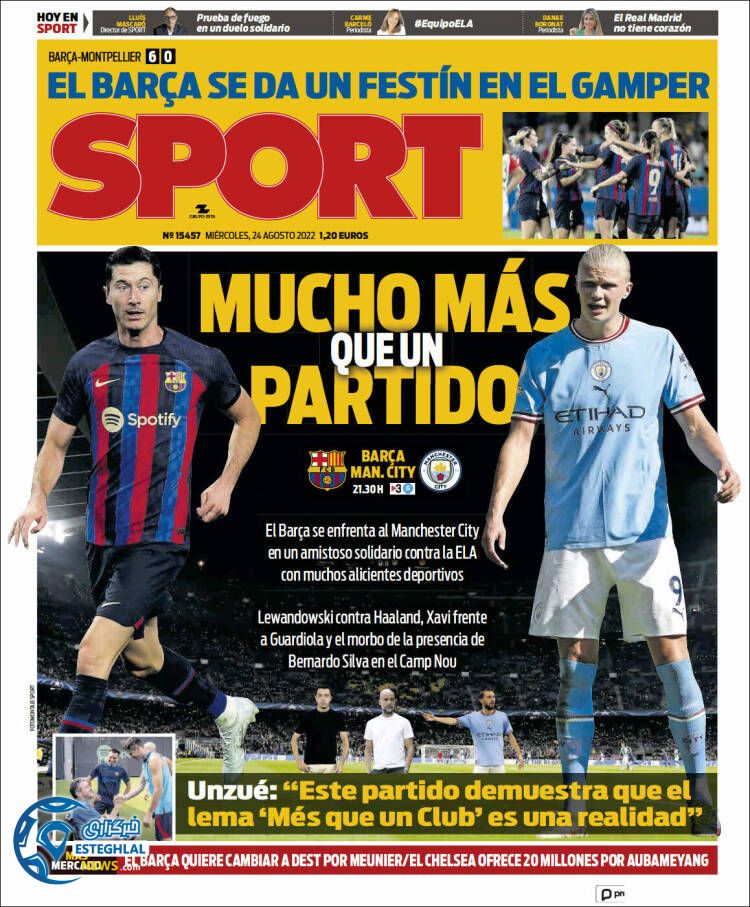 روزنامه ورزشی اسپورت چهارشنبه 2 شهریور 1401