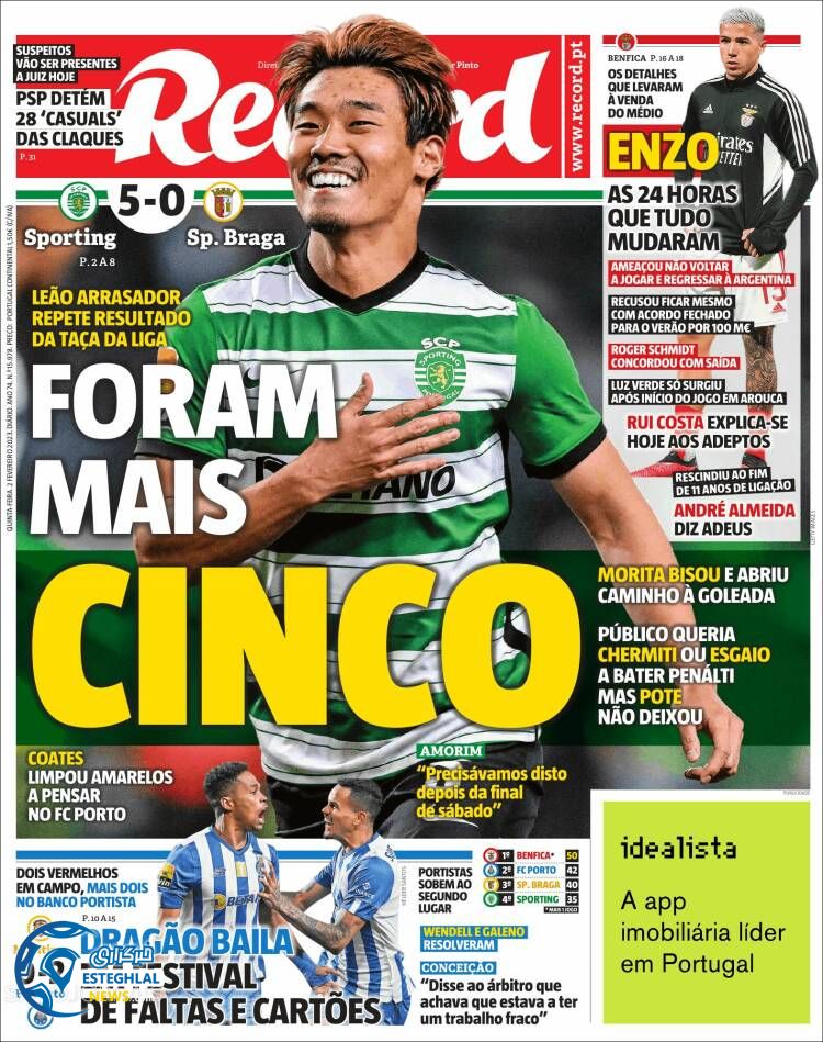 روزنامه ورزشی رکورد پنجشنبه 13 بهمن 1401 