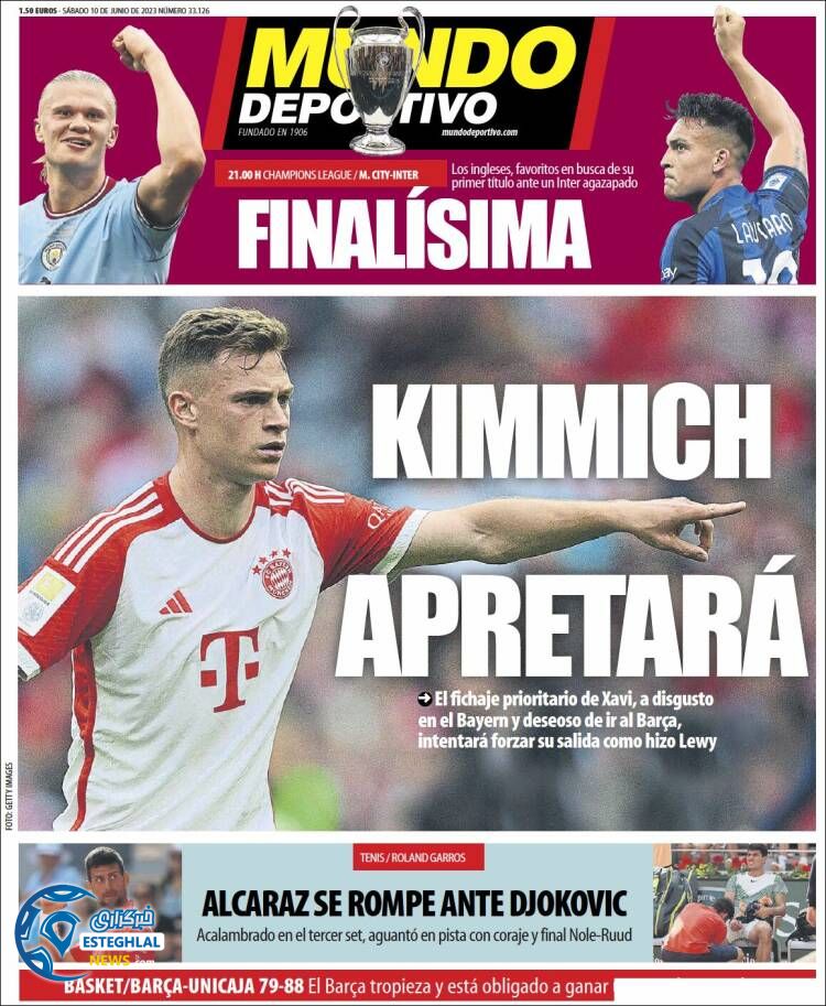 روزنامه ورزشی موندو دپورتیوو شنبه 20 خرداد 1402 