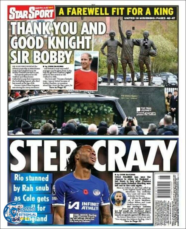 روزنامه ورزشی استار اسپورت سه شنبه 23 آبان 1402 