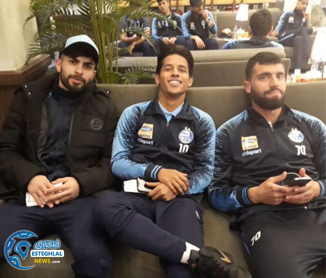 بازیکنان استقلال در فرودگاه