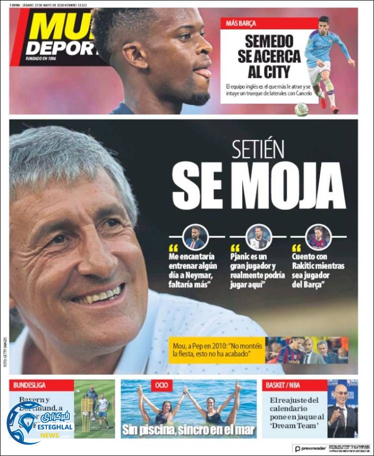 روزنامه ورزشی موندو دپورتیوو شنبه 3 خرداد 1399