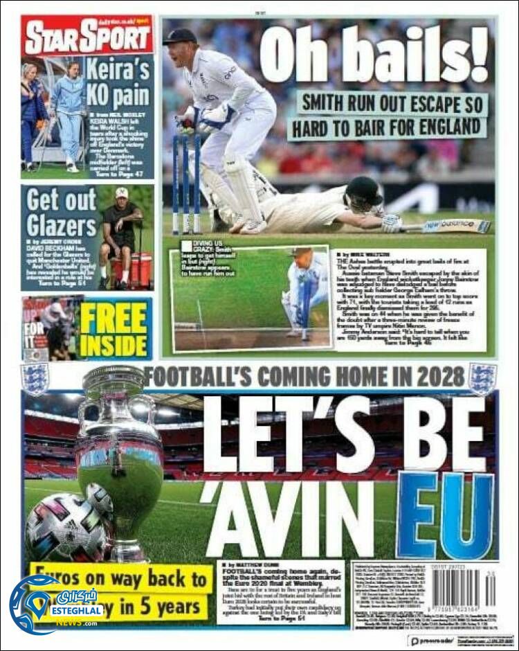 روزنامه ورزشی استار اسپورت سه شنبه 7 شهریور 1402 