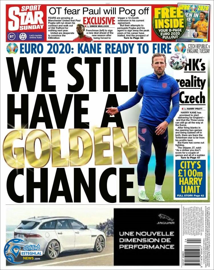 روزنامه ورزشی استار اسپورت یکشنبه 30 خرداد 1400