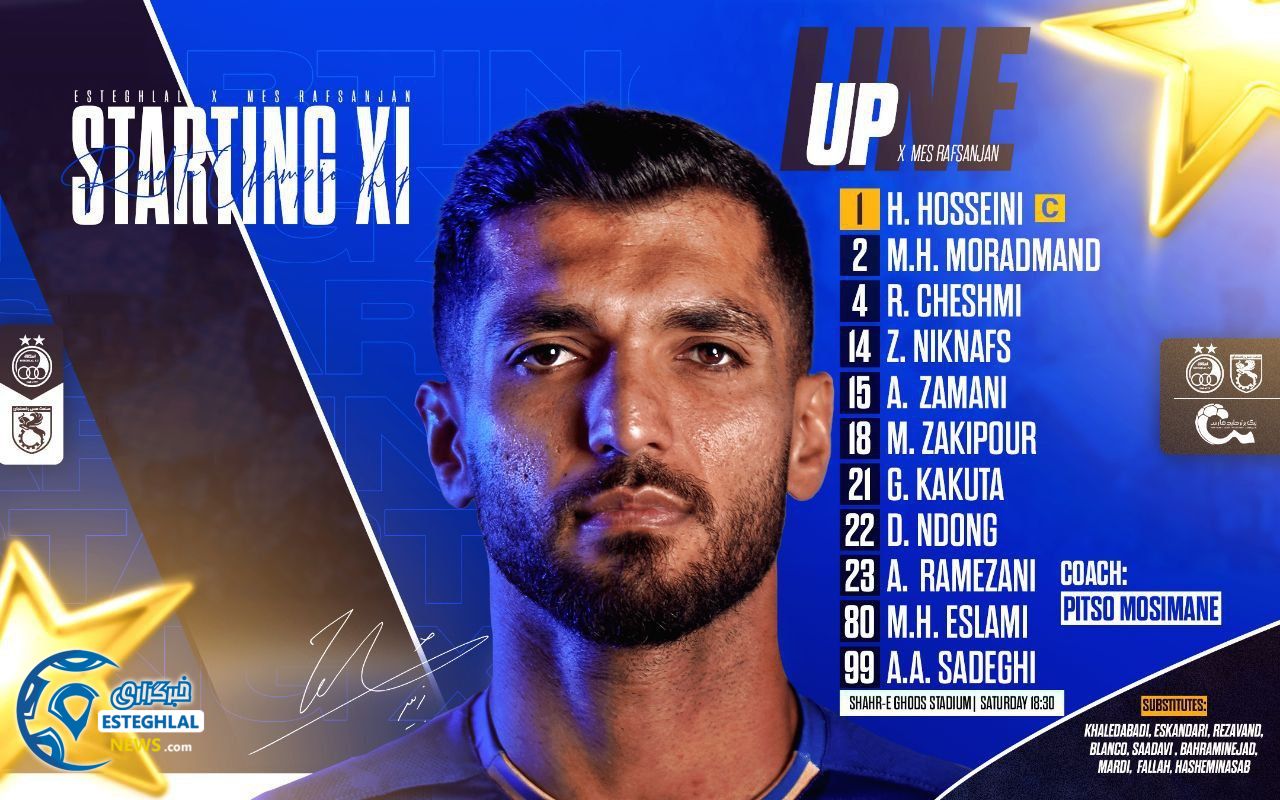 ترکیب استقلال مقابل مس رفسنجان