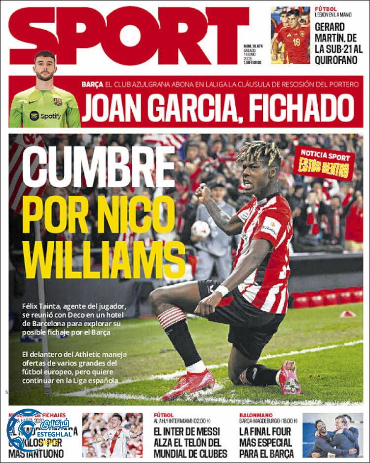 روزنامه ورزشی اسپورت شنبه 24 خرداد 1404 