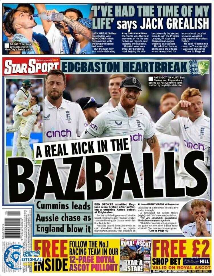 روزنامه ورزشی استار اسپورت چهارشنبه 31 خرداد 1402 