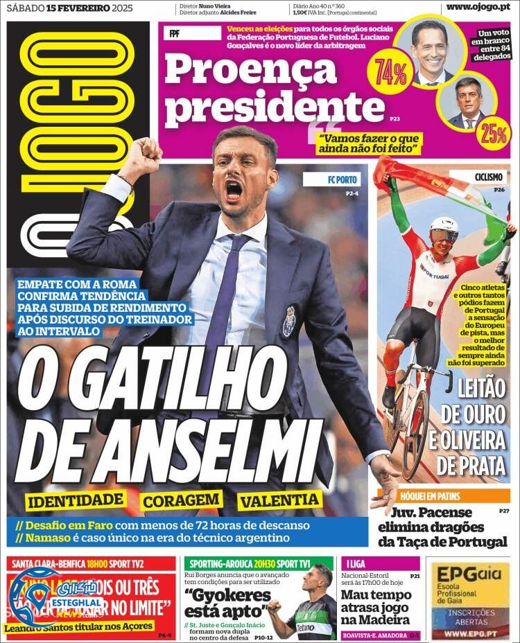 روزنامه  ورزشی اوجوگو شنبه 27 بهمن 1403 