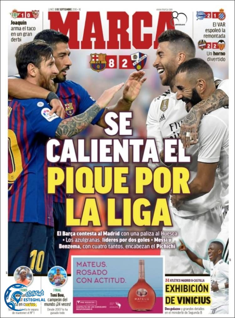 روزنامه ورزشی مارکا دوشنبه 12 شهریور 1397