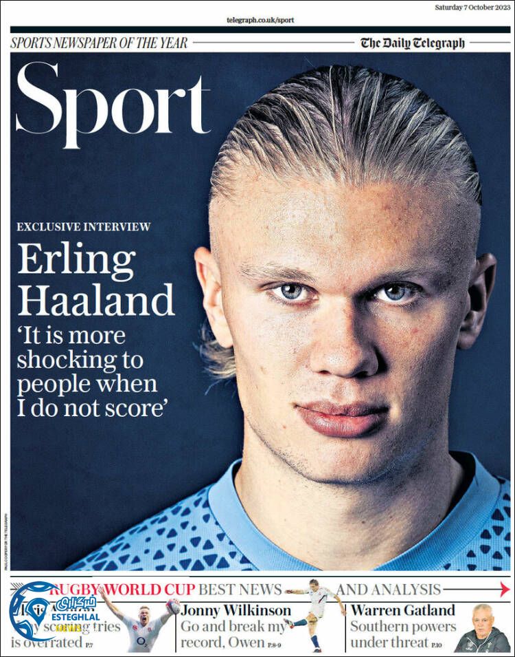 روزنامه ورزشی تلگراف اسپورت شنبه 15 مهر 1402 