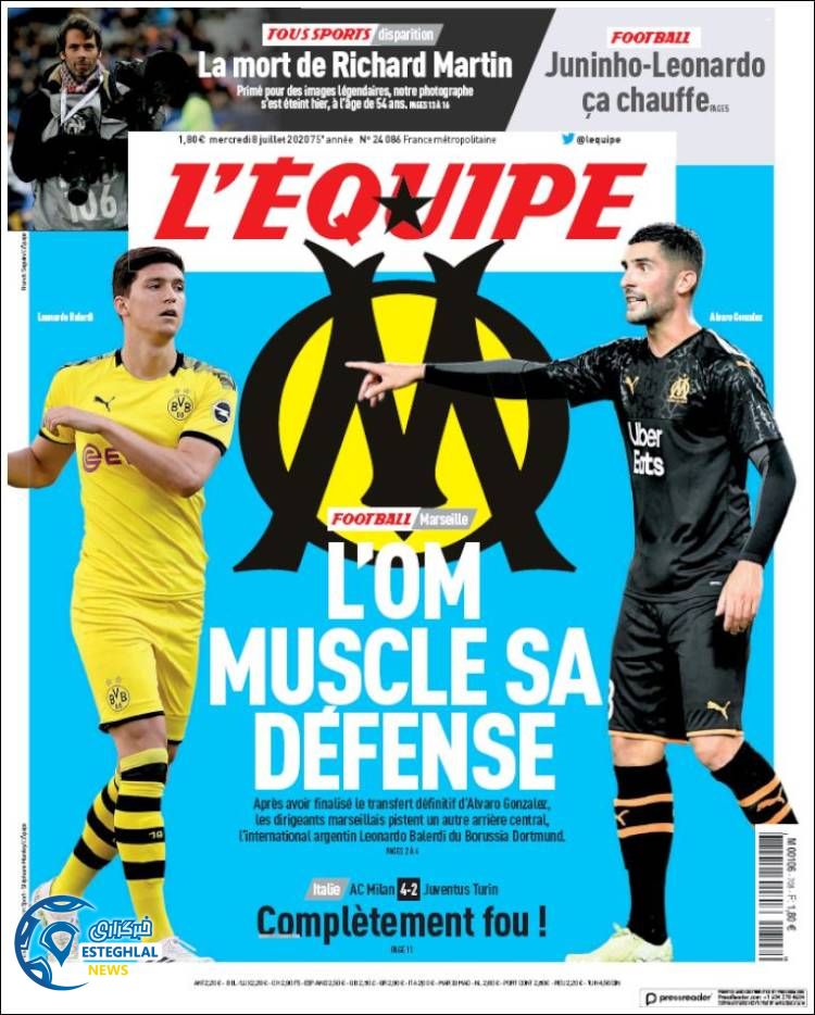 روزنامه ورزشی اکیپ چهارشنبه 18 تیر 1399