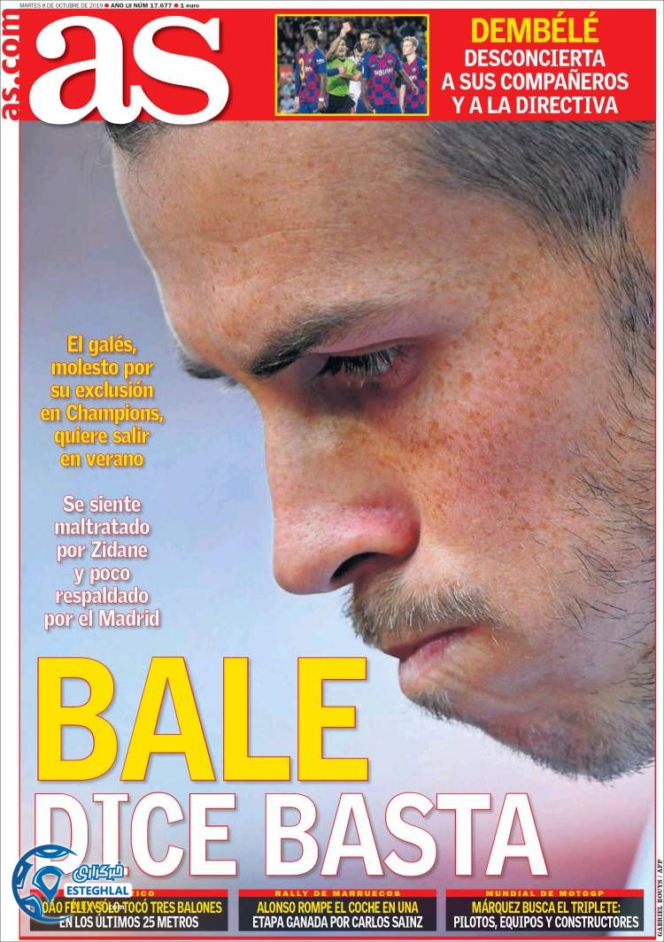 روزنامه ورزشی آاس سه شنبه 16 مهر 1398