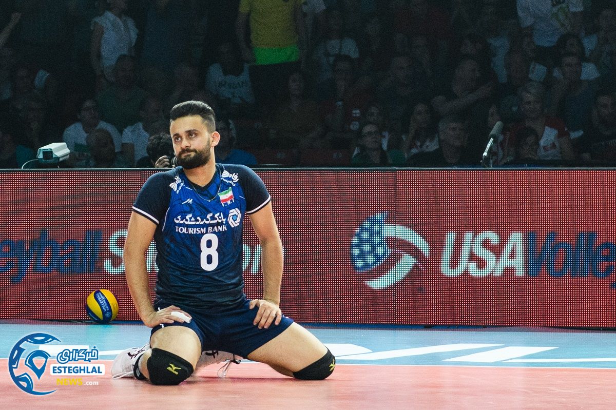 دیدار تیم های ملی والیبال لهستان و ایران 