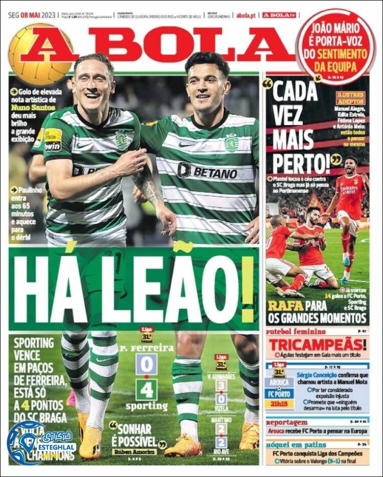 روزنامه ورزشی آبولا دوشنبه 18 اردیبهشت 1402 