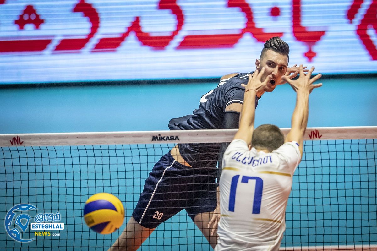 دیدار تیم های ملی والیبال ایران و فرانسه