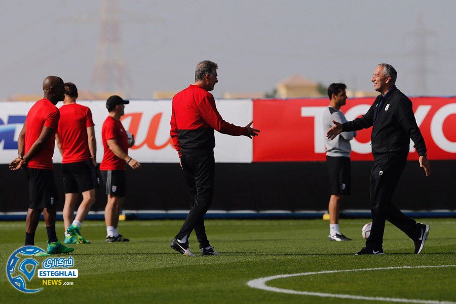 تمرین تیم ملی فوتبال در امارات پیش از دیدار با ویتنام