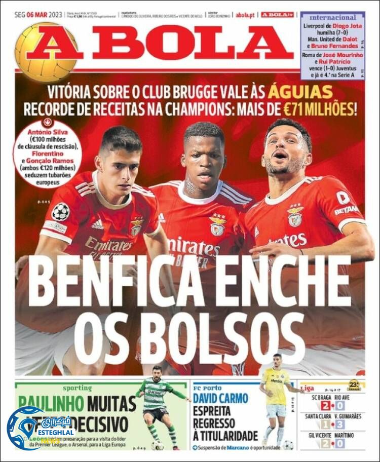 روزنامه ورزشی آبولا دوشنبه 15 اسفند 1401 