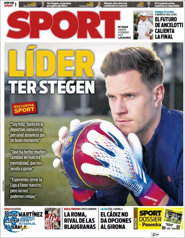 روزنامه ورزشی اسپورت شنبه 22 بهمن 1401 