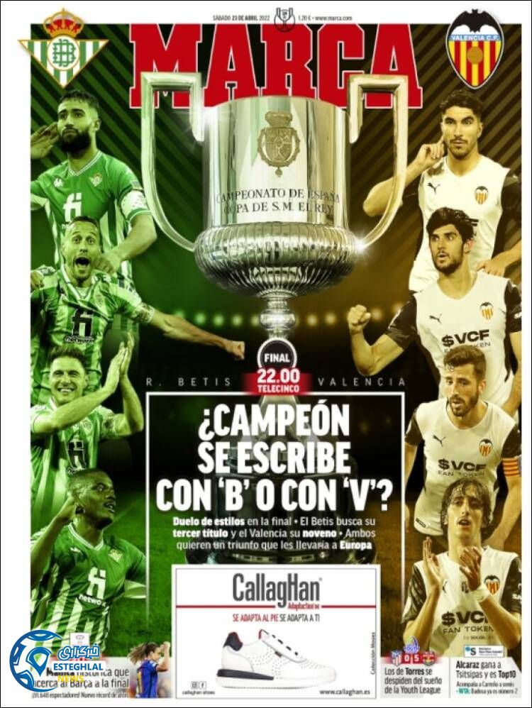 روزنامه ورزشی مارکا شنبه 3 اردیبهشت 1401