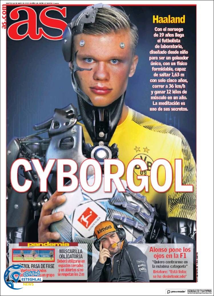 روزنامه ورزشی آاس سه شنبه 30 اردیبهشت 1399