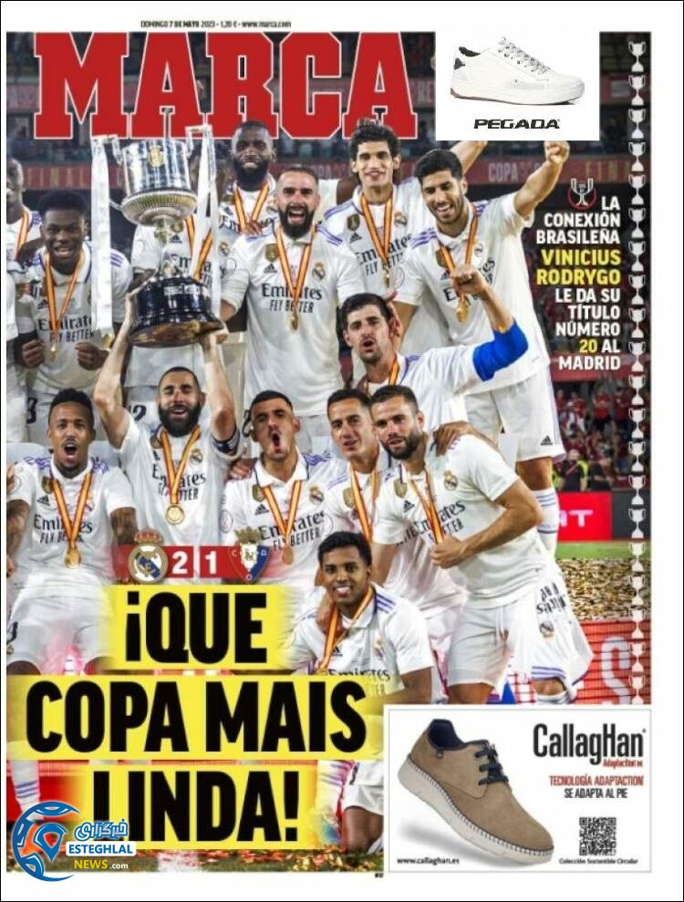 روزنامه ورزشی مارکا یکشنبه 17 اردیبهشت 1402 