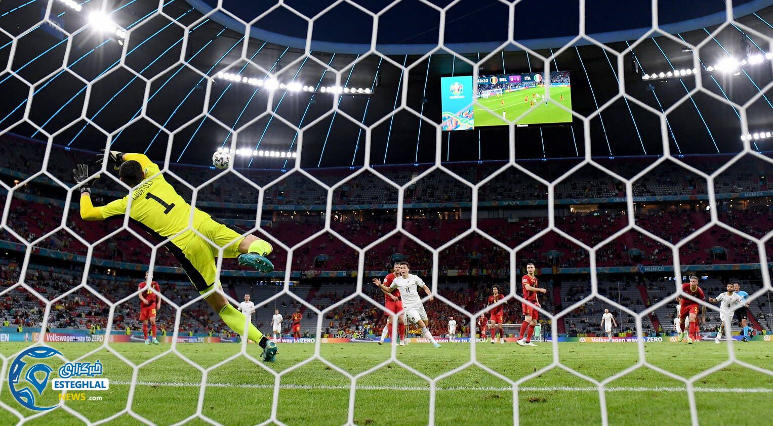 بلژیک 1-2 ایتالیا